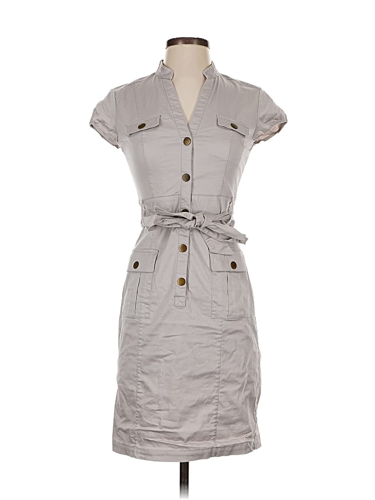 Pre-owned H&m Casual Dress In Gray