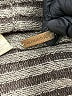 Zoe Couture Chevron-herringbone Gray Brown Wool Cardigan Size S - photo 6