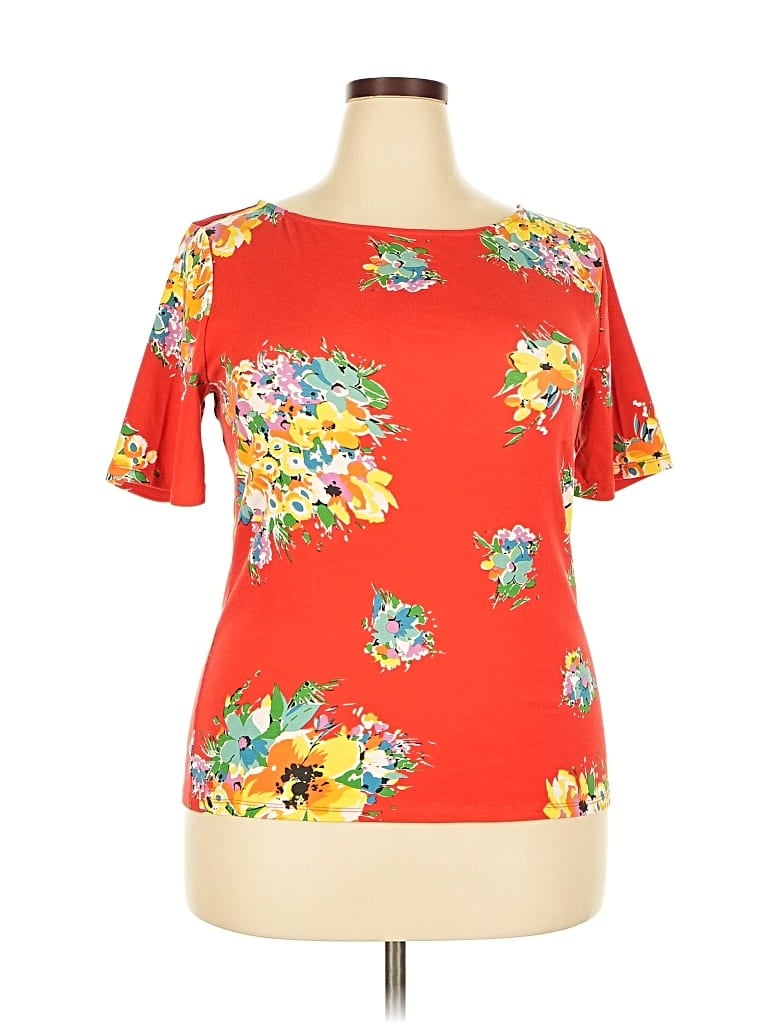 Pre-owned Polo Ralph Lauren Short Sleeve T-shirt In Red