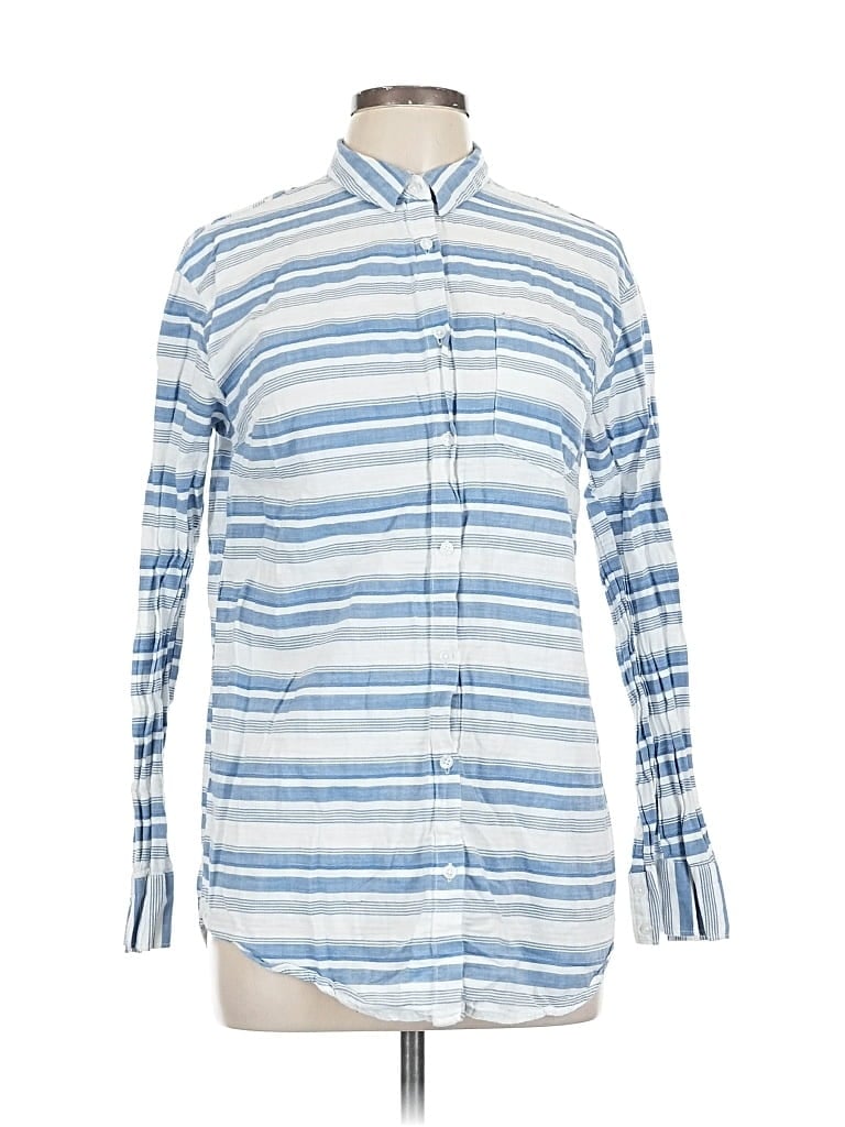 Pre-owned A New Day Long Sleeve Button Down Shirt In Blue