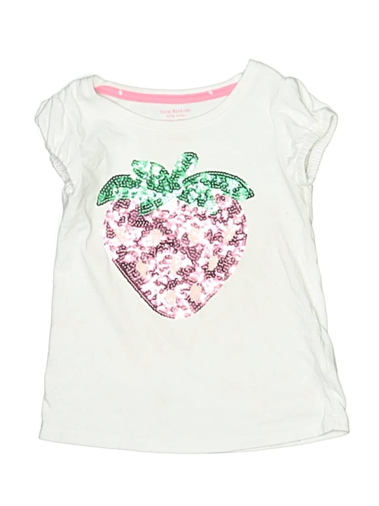 Pre-owned Isaac Mizrahi New York Kids' Short Sleeve T-shirt In White