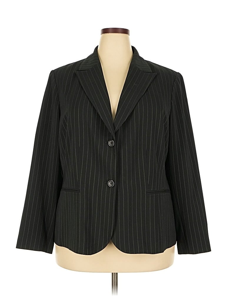 Pre-owned Style & Co Blazer Jacket In Black