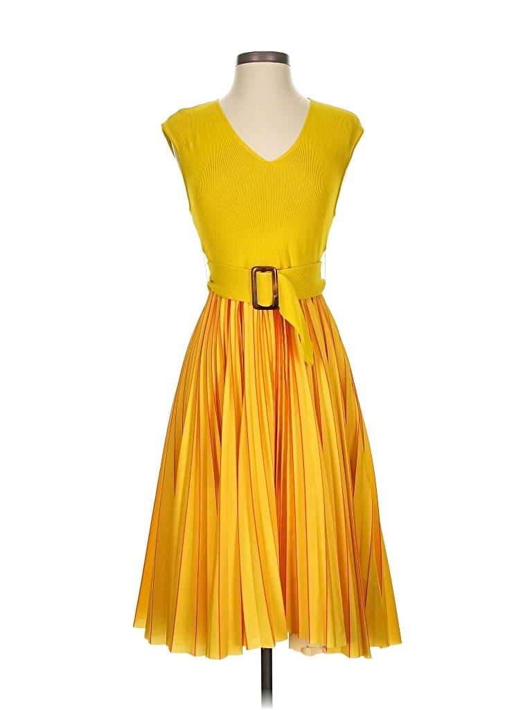 Pre-owned Sachin & Babi Cocktail Dress In Yellow