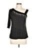 DRESSFO Black 3/4 Sleeve Top Size 10 - photo 1