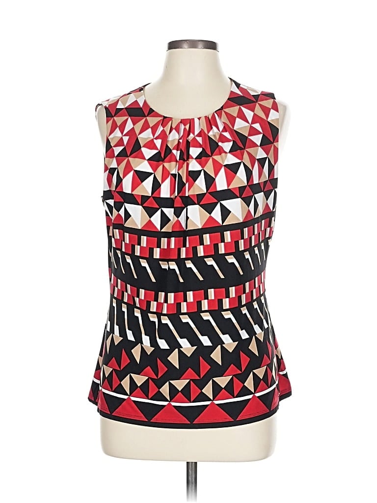 Pre-owned Calvin Klein Sleeveless Blouse In Red