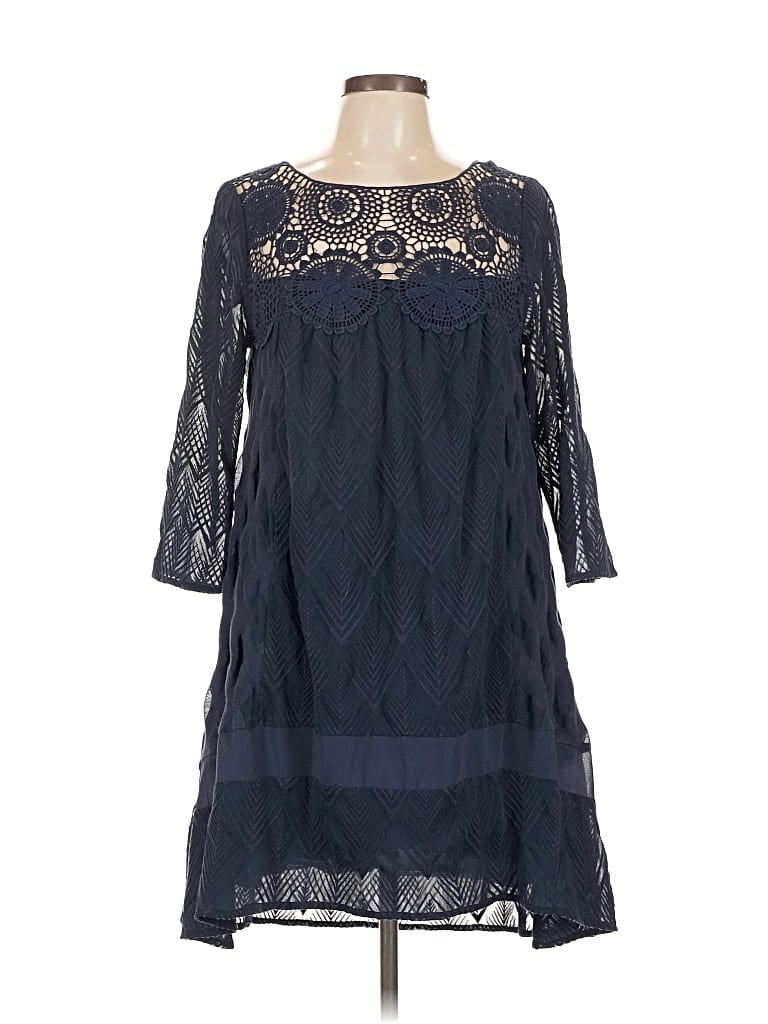 Pre-owned Holding Horses Casual Dress In Blue