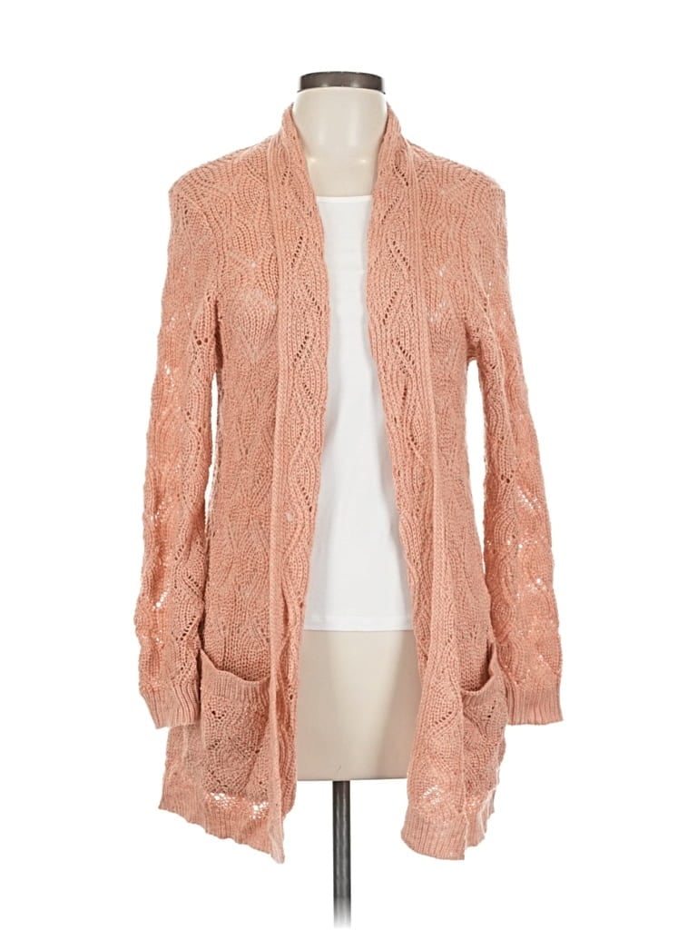 Pre-owned Christopher & Banks Cardigan Sweater In Pink