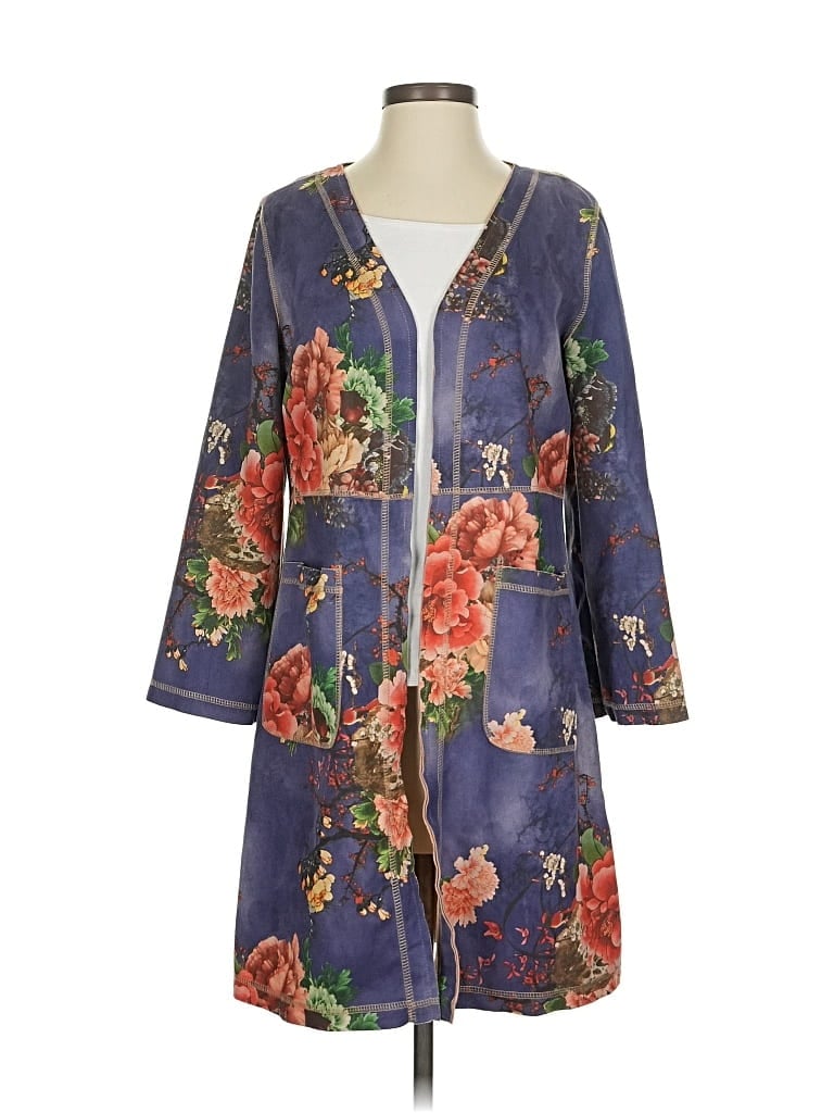 Pre-owned Solitaire Cardigan Sweater In Blue