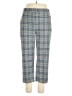 Marks & Spencer Plaid Blue Gray Casual Pants Size 10 - photo 1