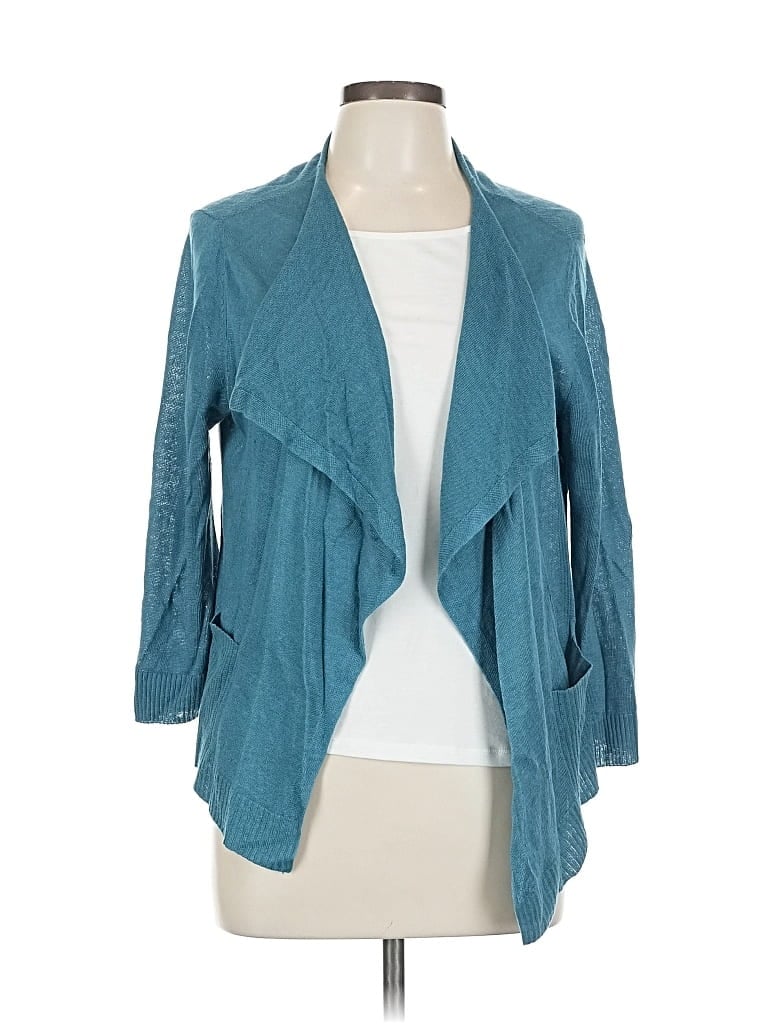 Pre-owned Lafayette 148 Cardigan Sweater In Blue