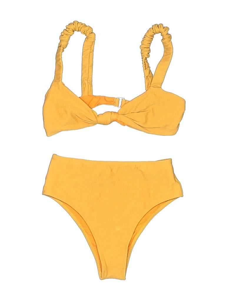 Pre-owned Ellejay Two Piece Swimsuit In Yellow