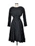 Assorted Brands Polka Dots Black Casual Dress Size 7 - photo 1