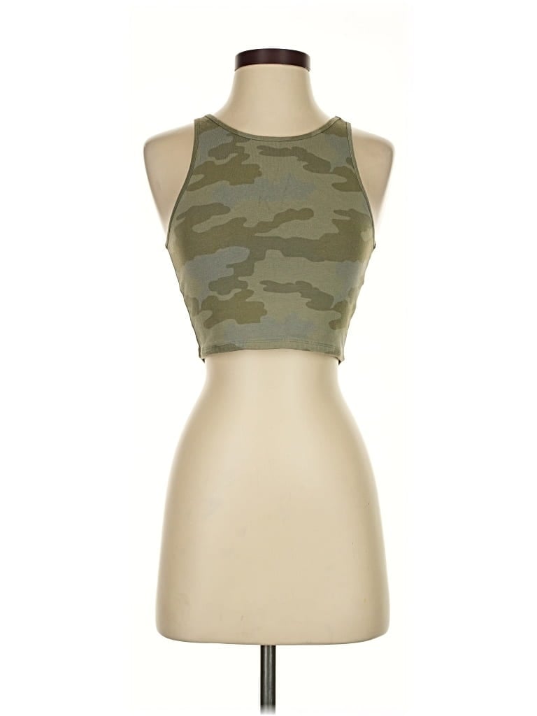 AMERICAN EAGLE OUTFITTERS Pre-owned Tank Top Green Halter Neckline Tops