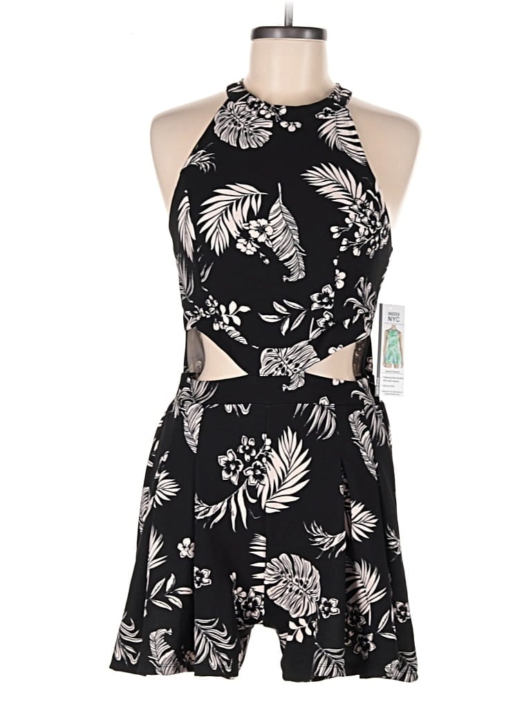 Pre-owned Madden Nyc Romper In Black