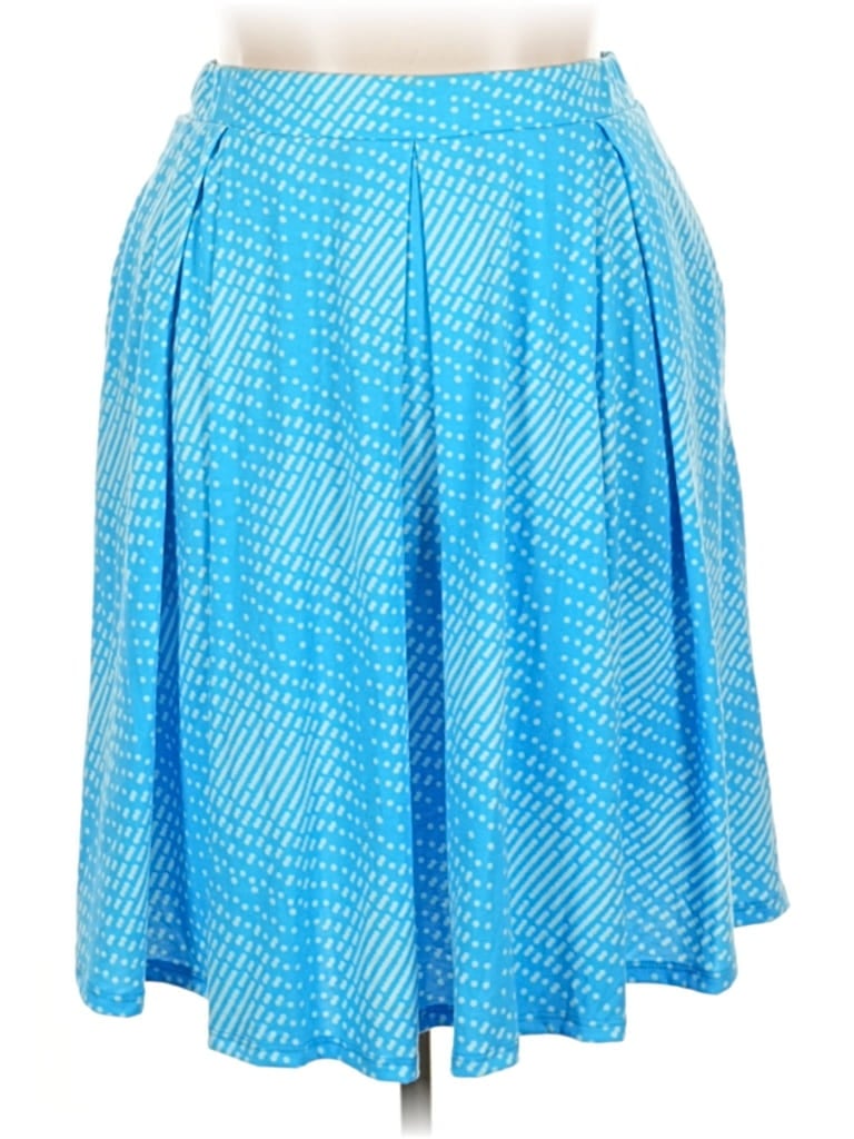 Pre-owned Lularoe Casual Skirt In Blue