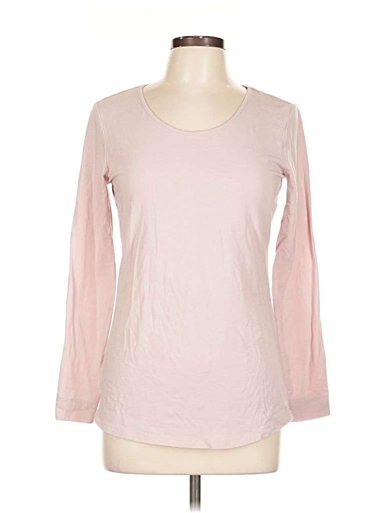 Pre-owned Eddie Bauer Long Sleeve T-shirt In Pink