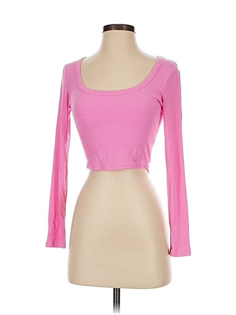 Pre-owned Unbranded Long Sleeve T-shirt In Pink