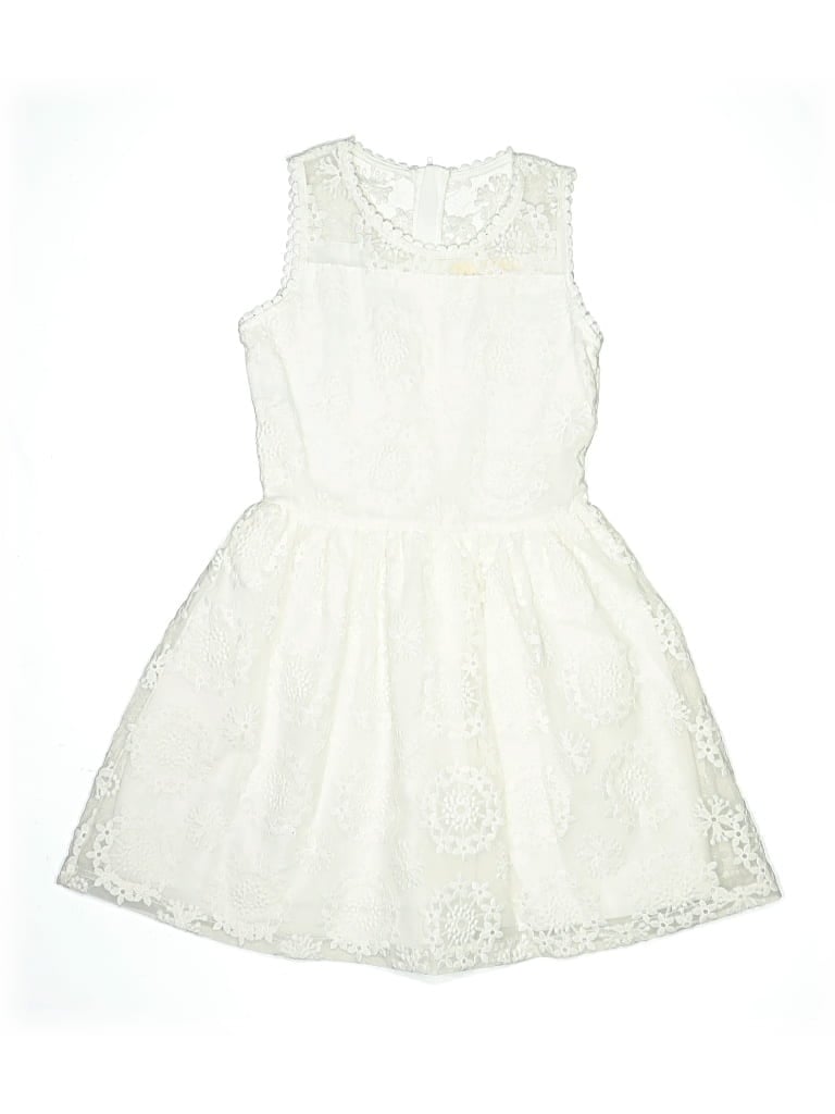 Pre-owned Btween Kids' Dress In White