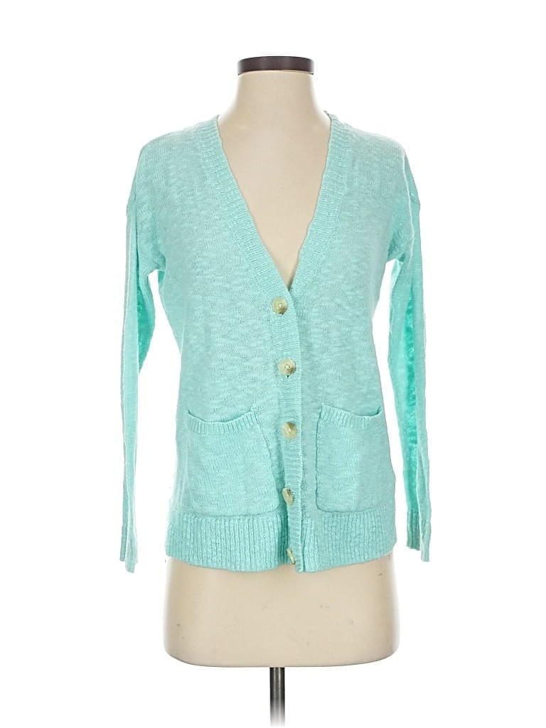 Pre-owned Abercrombie & Fitch Cardigan Sweater In Blue
