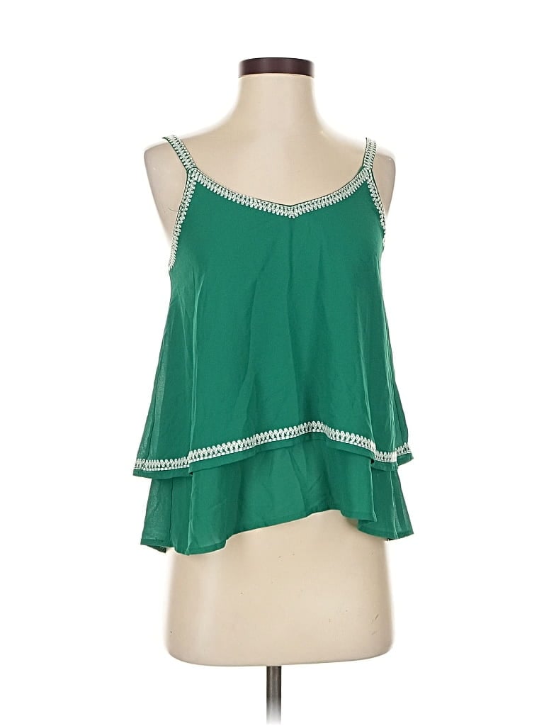 Pre-owned Mi Ami Sleeveless Blouse In Green