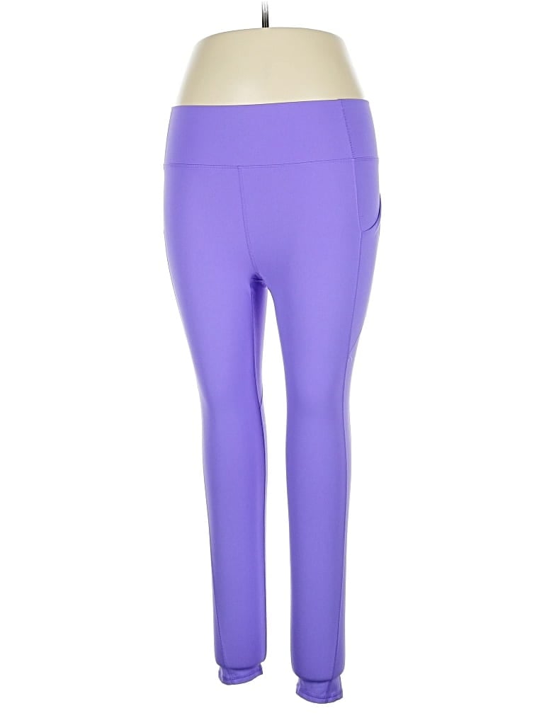 Pre-owned Fabletics Active Pants In Purple