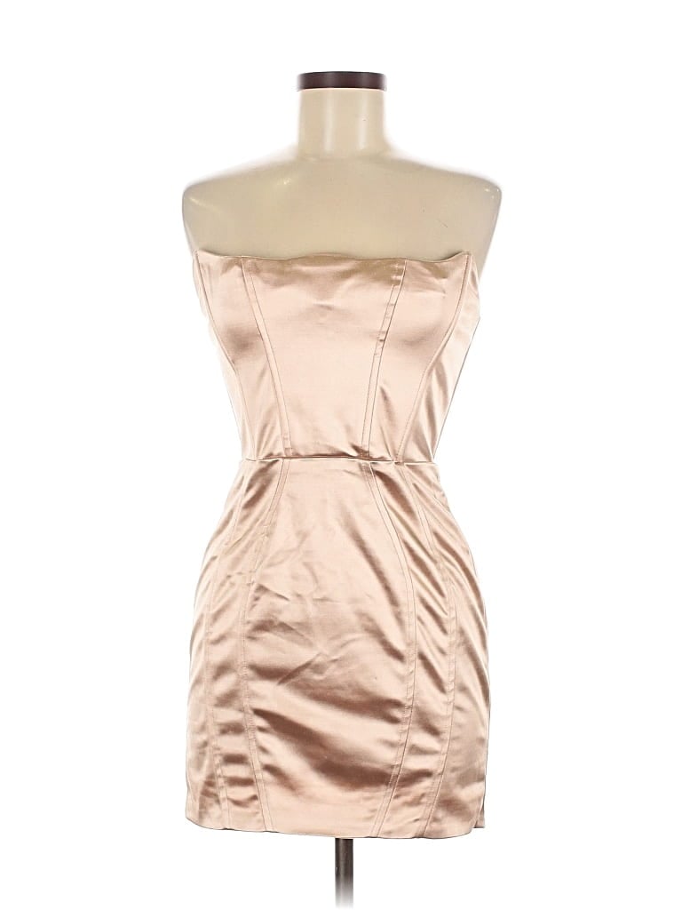 Pre-owned Oh Polly Cocktail Dress In Brown