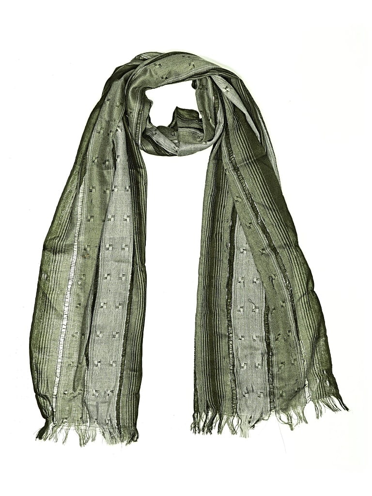 Pre-owned Unbranded Scarf In Green