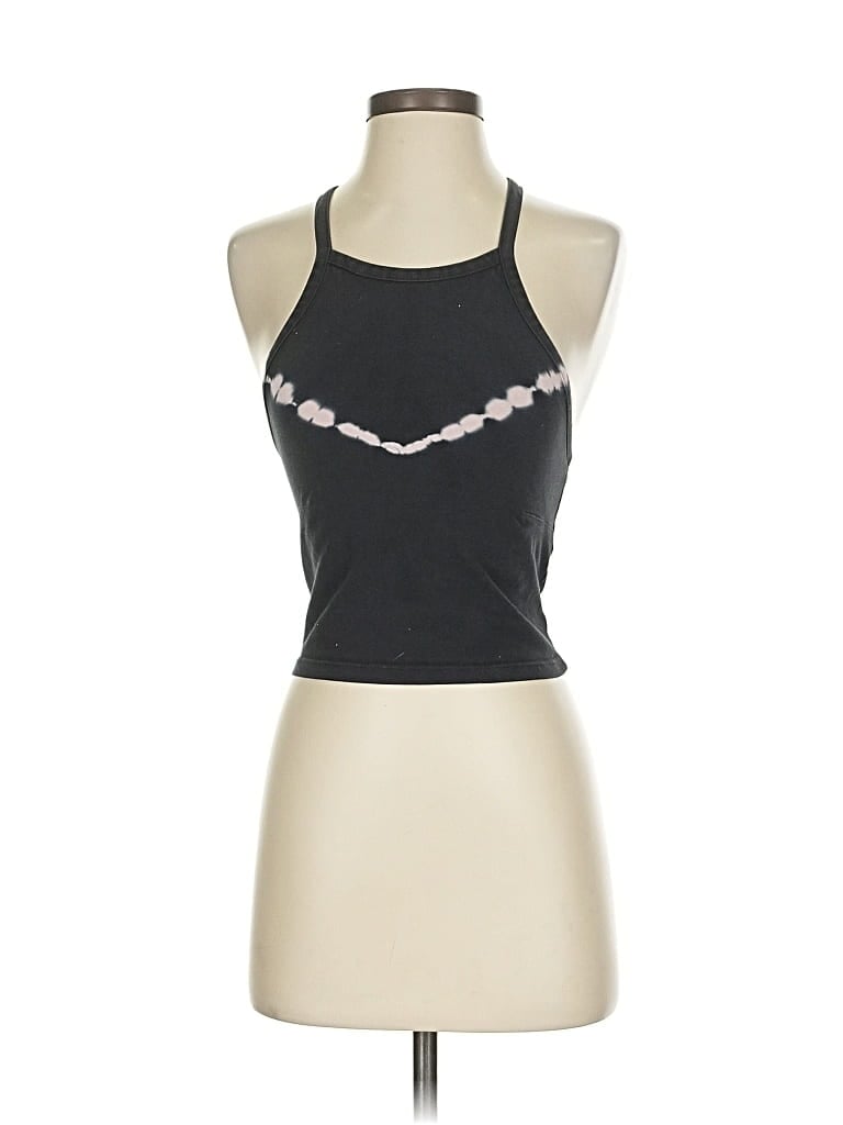 Pre-owned Assorted Brands Tank Top Black Halter Neckline Tops