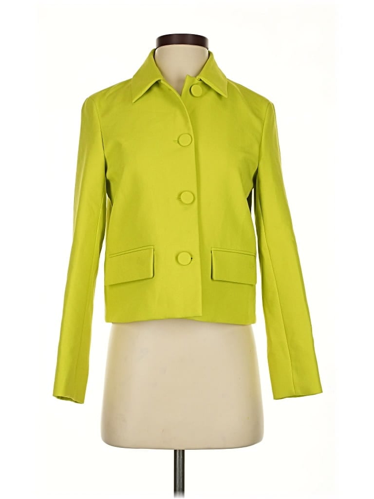 Pre-owned Zara Jacket In Green