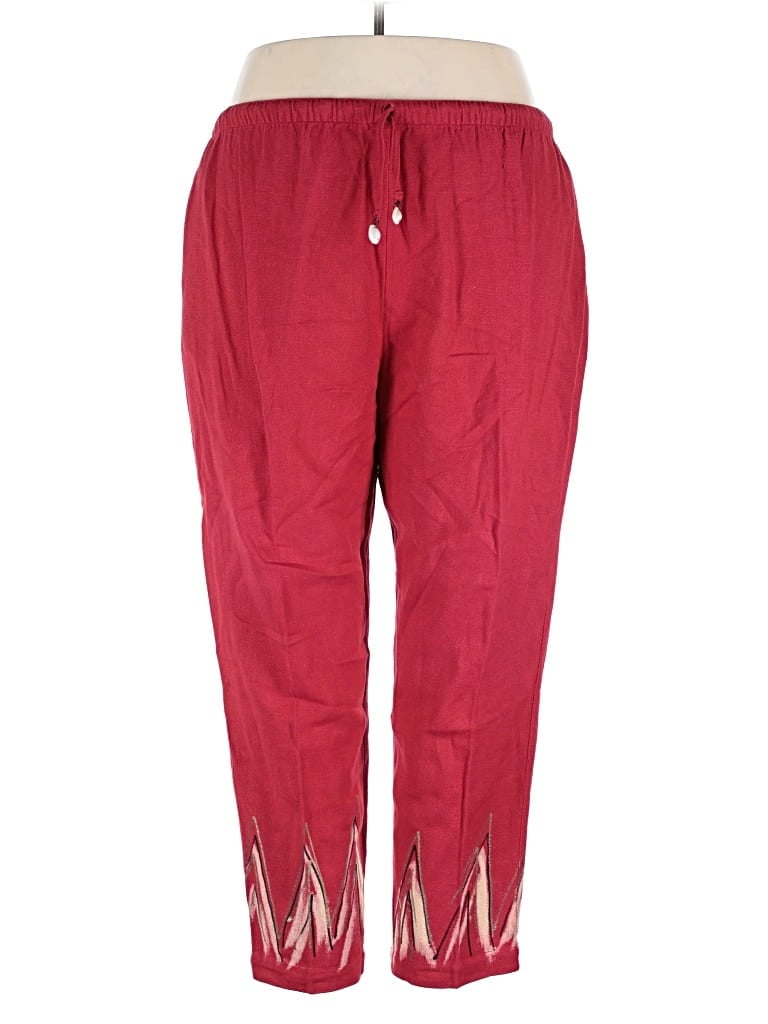 Pre-owned Assorted Brands Casual Pants In Red
