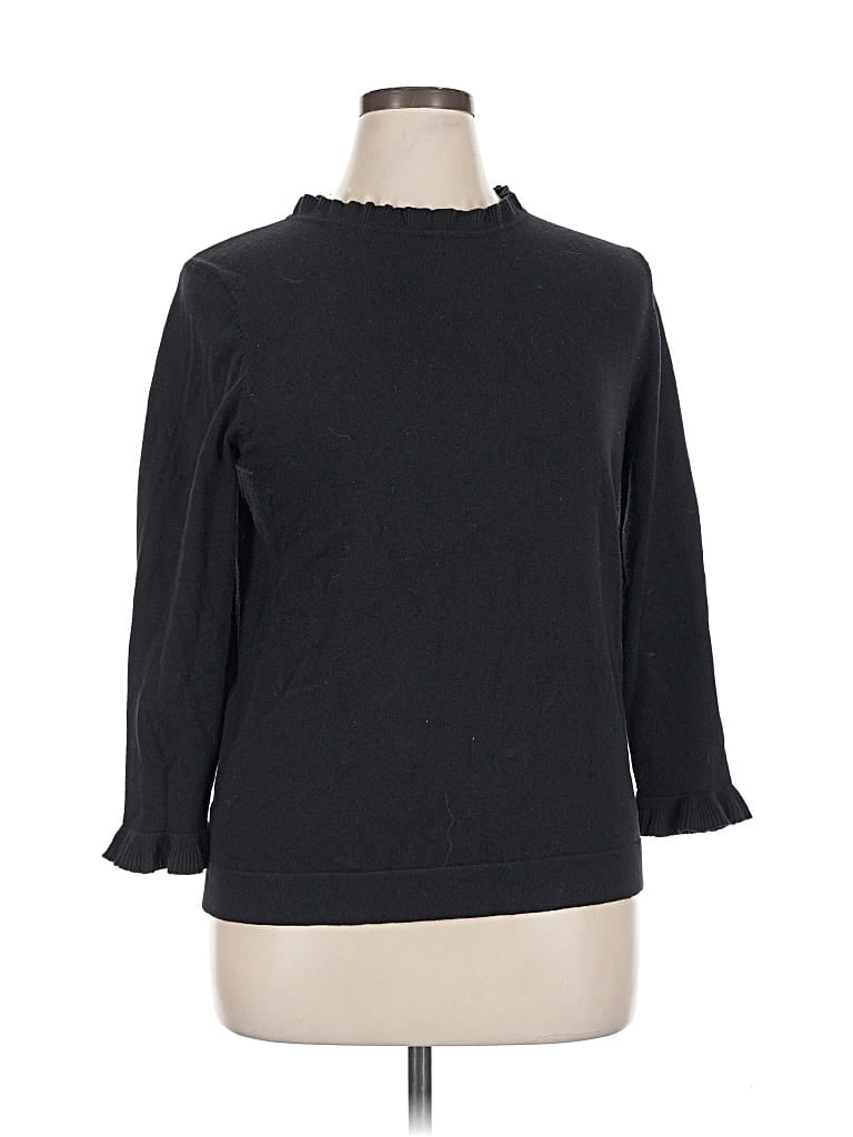 Pre-owned Ann Taylor Factory Pullover Sweater In Black