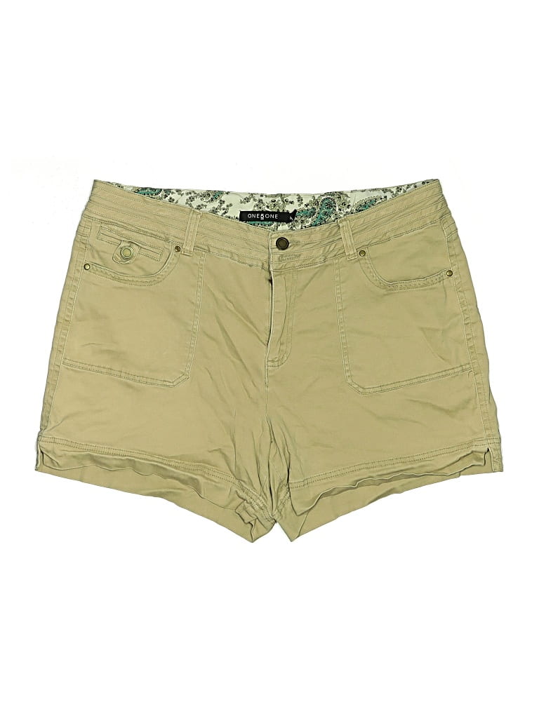 Pre-owned One 5 One Khaki Shorts In Gold