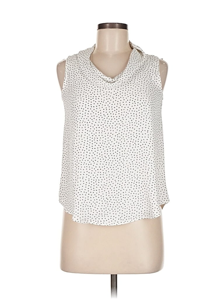 Pre-owned Ann Taylor Sleeveless Blouse In White