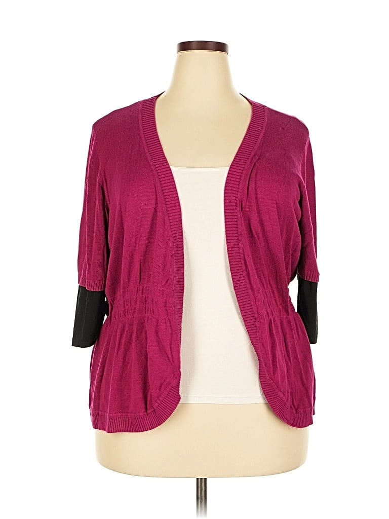 Pre-owned Kelly By Clinton Kelly Kimono In Burgundy