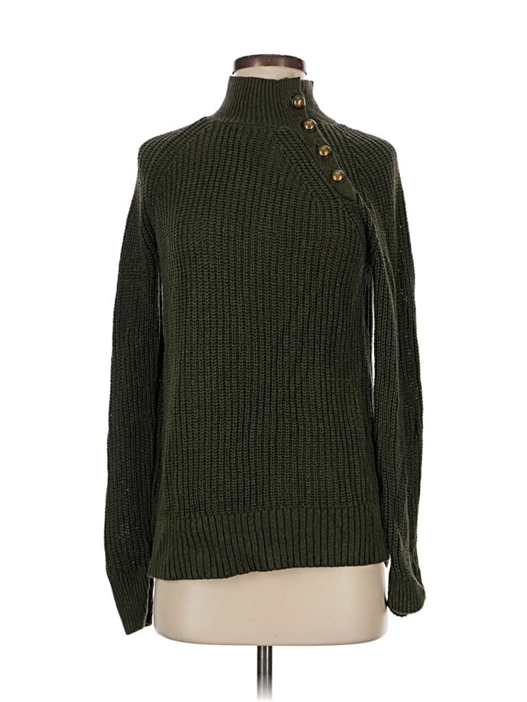 MARKET & SPRUCE Pre-owned Turtleneck Sweater In Green