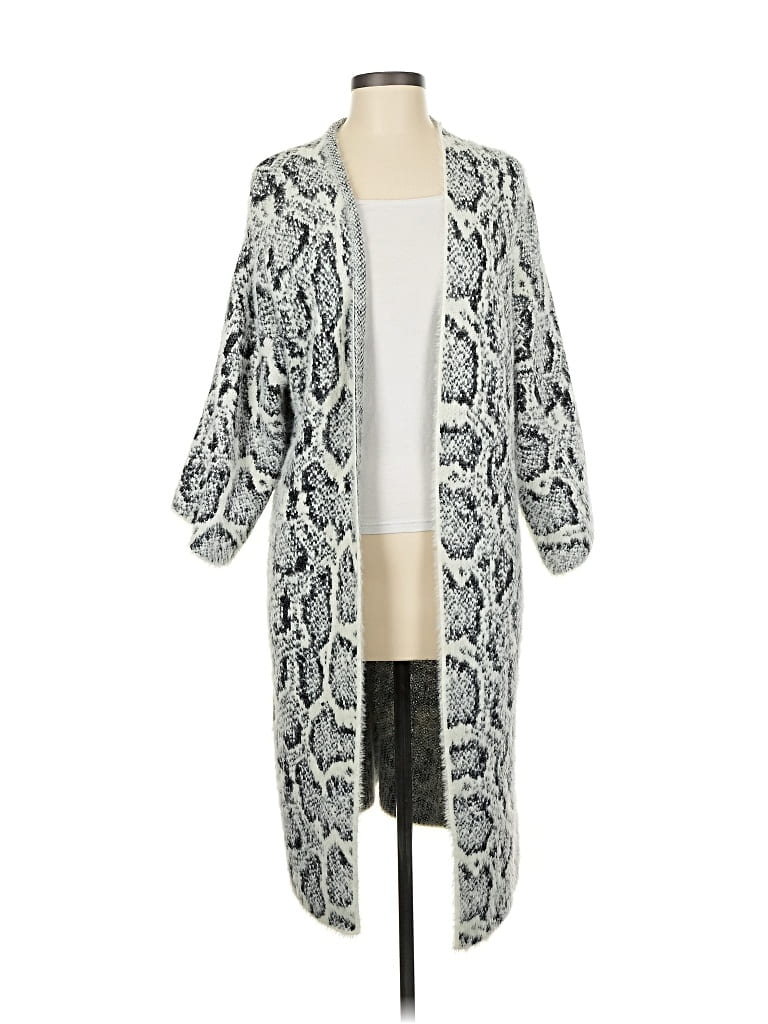 Pre-owned Akemi + Kin Cardigan Sweater In Gray