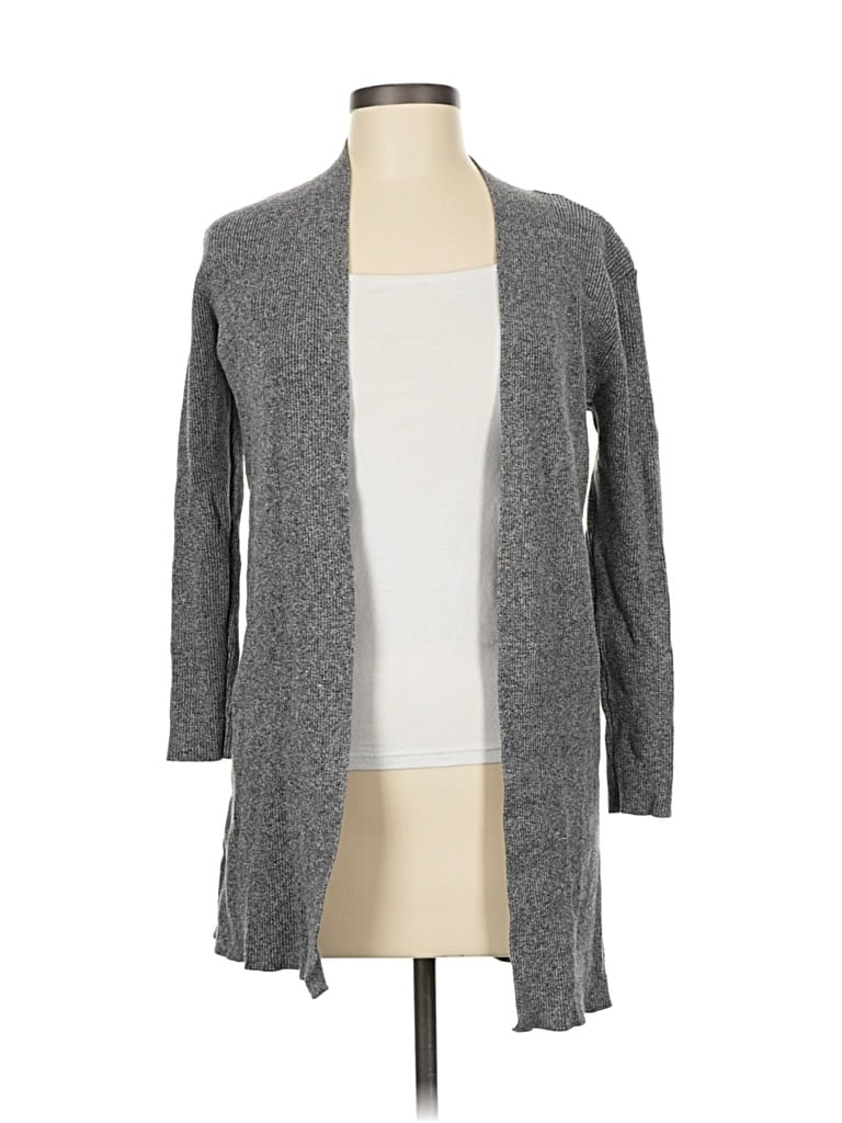 Pre-owned Ann Taylor Loft Cardigan Sweater In Gray