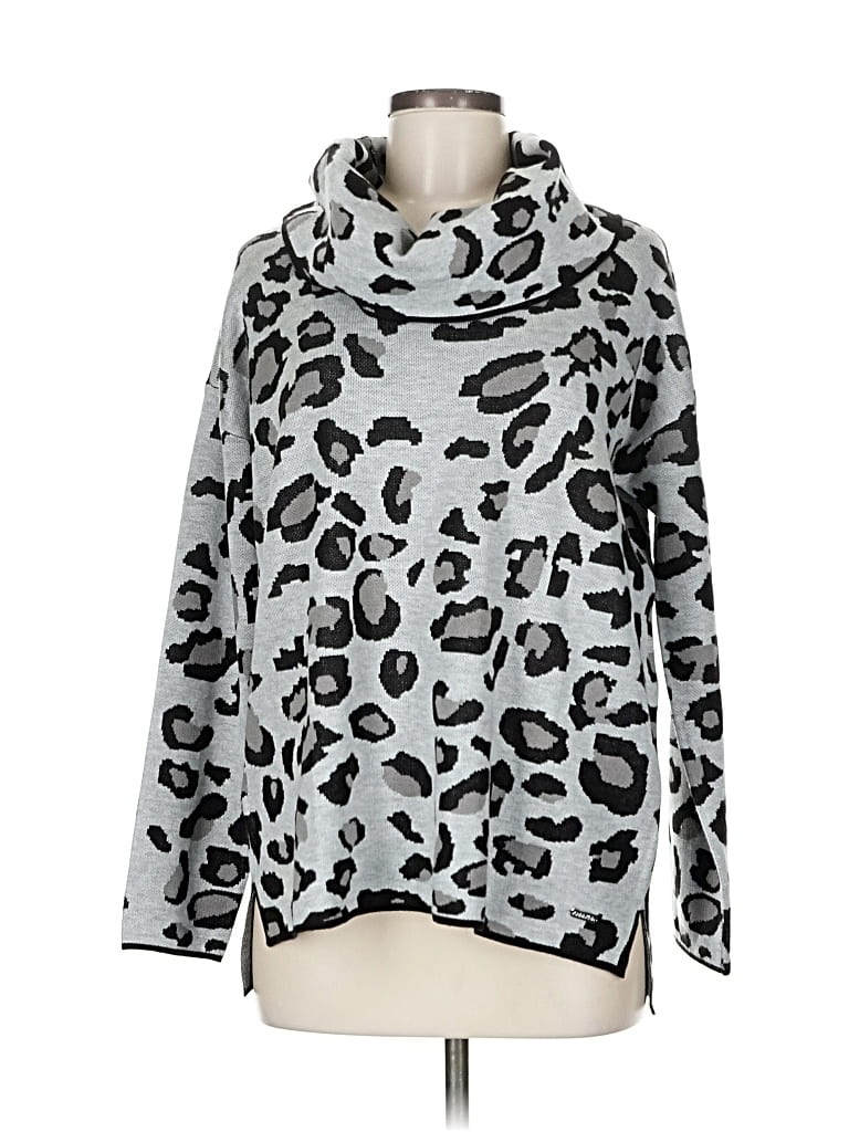 Pre-owned Calvin Klein Pullover Sweater In Silver