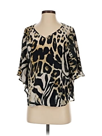 Camilla Loves Intermix Short Sleeve Silk Top (view 1)