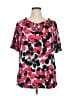 Lane Bryant Pink Short Sleeve Blouse Size 14 - 16 Plus - photo 1
