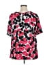 Lane Bryant Pink Short Sleeve Blouse Size 14 - 16 Plus - photo 2
