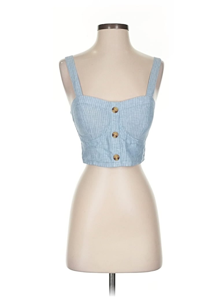 AÉROPOSTALE Pre-owned Sleeveless Blouse In Blue