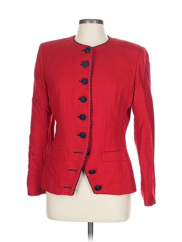 Pre-owned Assorted Brands Blazer Jacket In Red