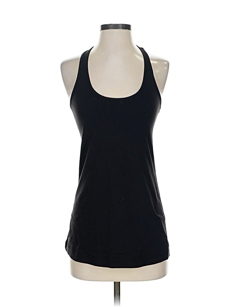 Pre-owned Lululemon Athletica Tank Top Black Halter Neckline Tops