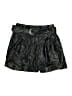 Elizabeth and James 100% Rayon Metallic Black Shorts Size 4 - photo 1