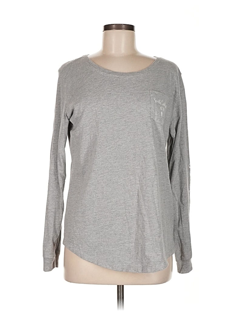 Pre-owned State Of Mine Long Sleeve T-shirt In Gray