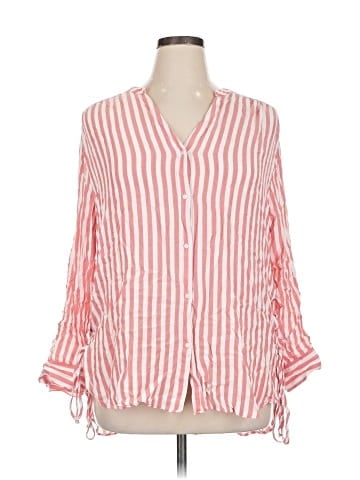 a.n.a. A New Approach 3/4 Sleeve Blouse (view 1)