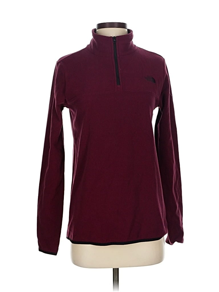 Pre-owned The North Face Pullover Sweater In Burgundy