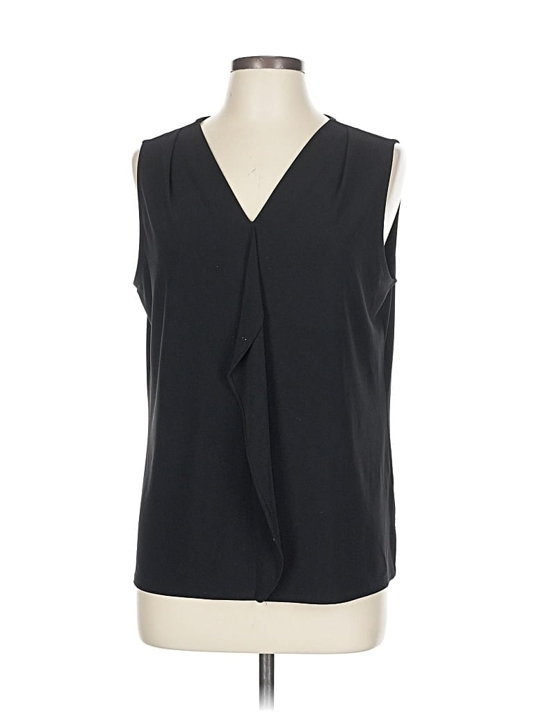 Pre-owned Roz & Ali Sleeveless Blouse In Black