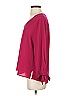 CeCe Burgundy 3/4 Sleeve Blouse Size S - photo 5